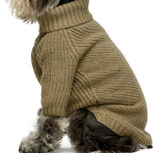 NWT Thermal Knitted Dog Sweater Doggy Winter Coat Doggie Turtleneck